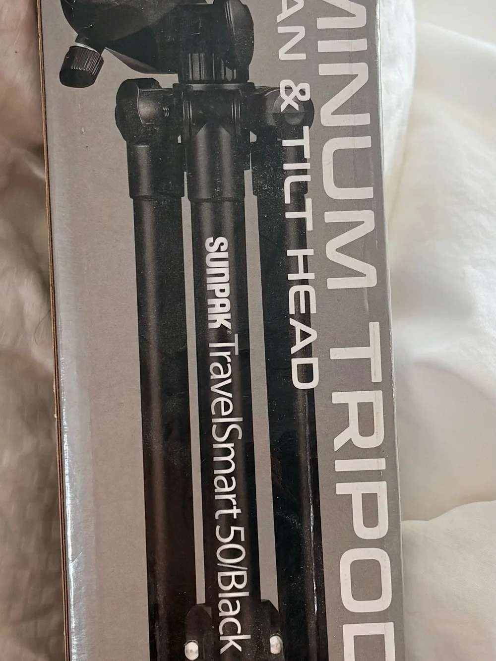 Sunpak TravelSmart 50 Black Aluminum Tripod with Pan & Tilt Head